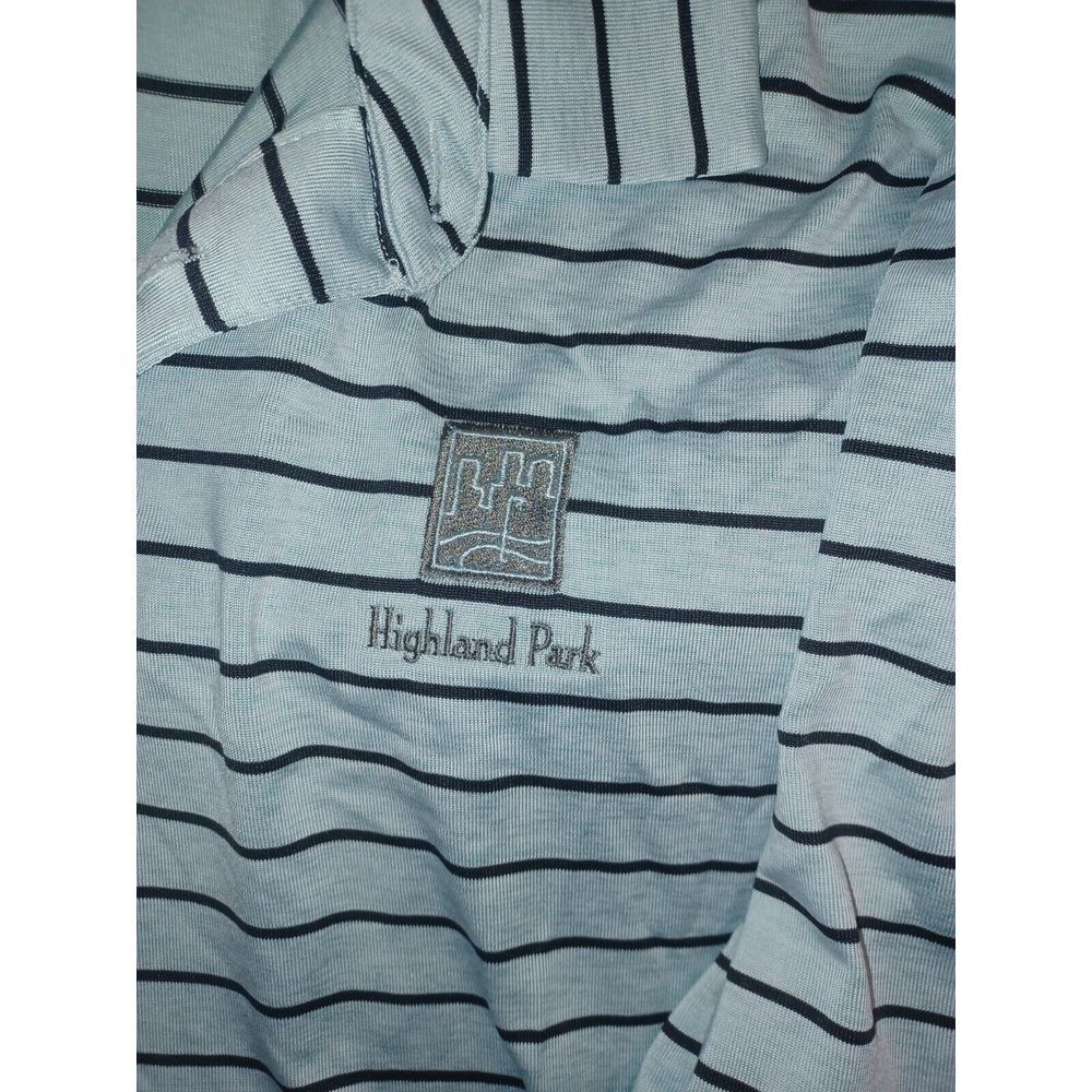 UNDER ARMOUR  Highland park Golf Course Performance Polo Shirt XL BLUE STRIPE‎